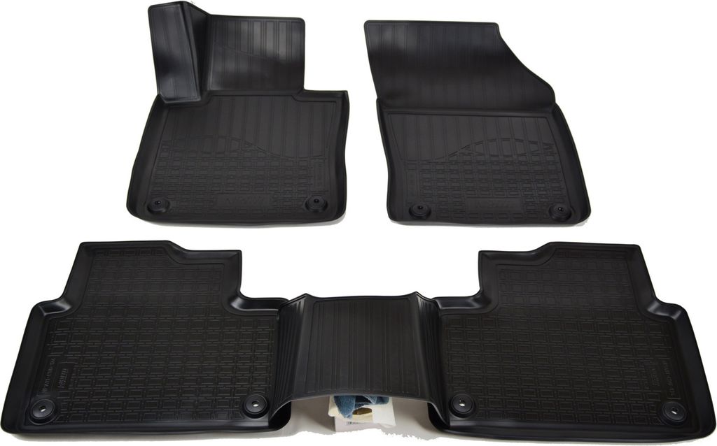 NORM LINERS | 3D Gummimatten Auto Matten Fussmatten Kompatibel mit Volvo V60 ab 2018 5tlg, Individuelle Passform mit Hohem Rand cca 4-5cm, Allwetter,