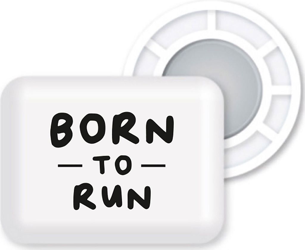 BibBits - Magnetische Startnummernhalter, Farbe:Born To Run