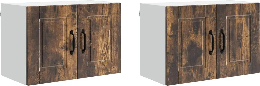 Mobile Cucina Pensile 2 Pezzi Rovere Fumé 60x31x40 cm - Offerta Online