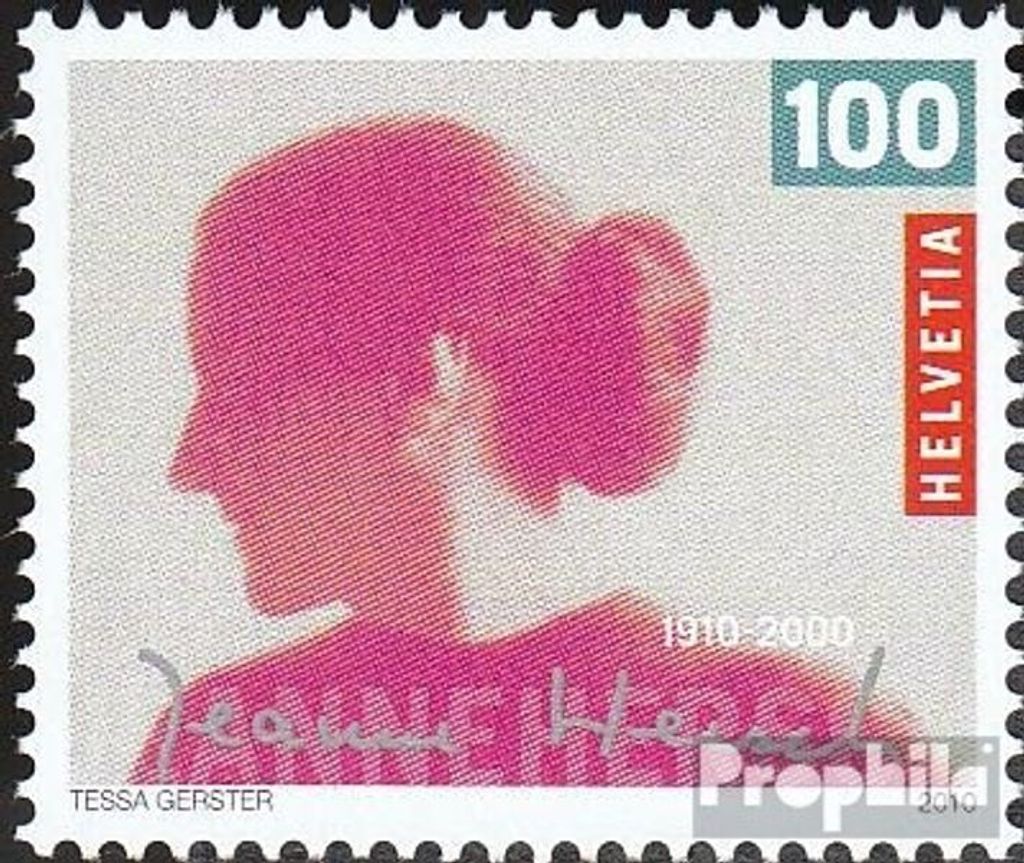 Briefmarken Schweiz 2010 Mi 2173 (kompl.Ausg.) gestempelt Geburtstag Jeanne Hersch