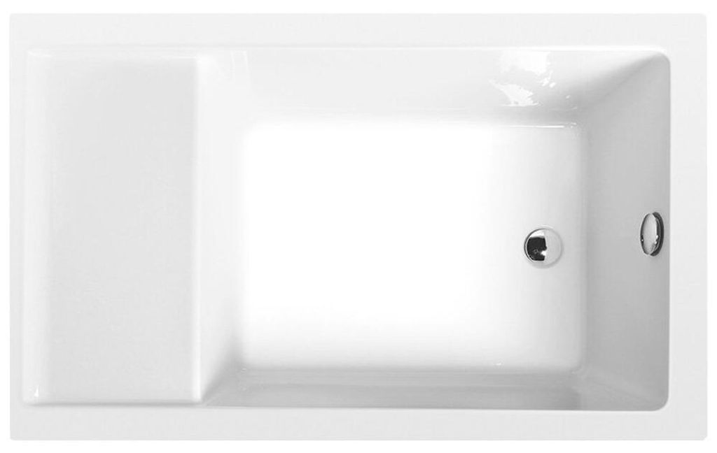 JAZZ 120x75cm Duschwanne mit Sitz, weiss Produktbild 