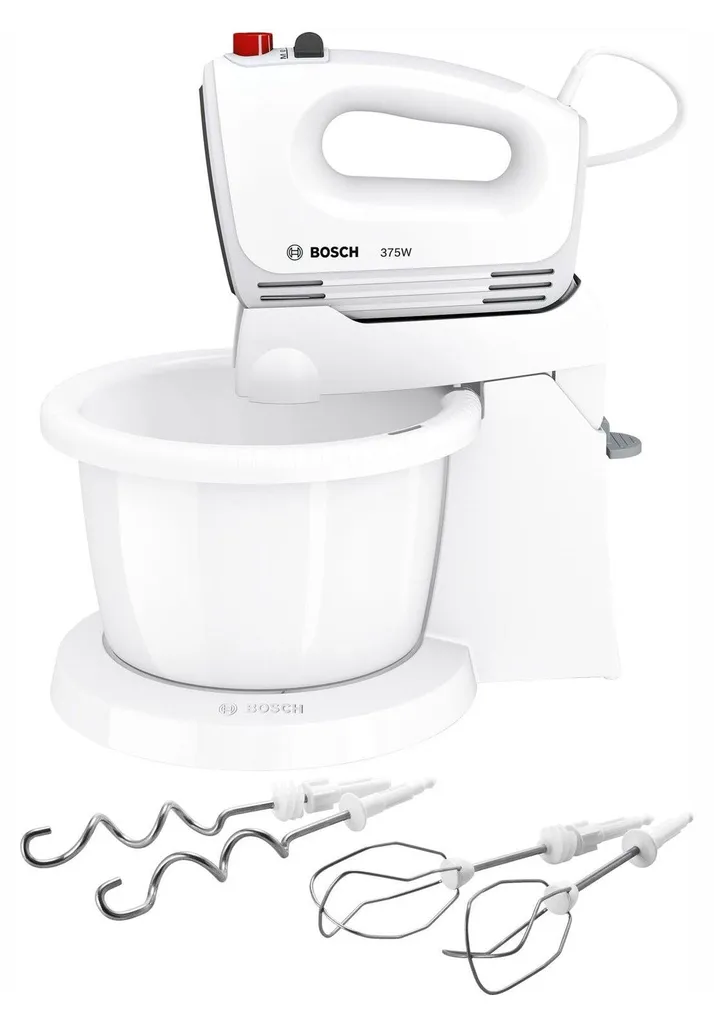 Batteur électrique Bosch MFQ2600G CleverMixx 375W Blanc Silencieux