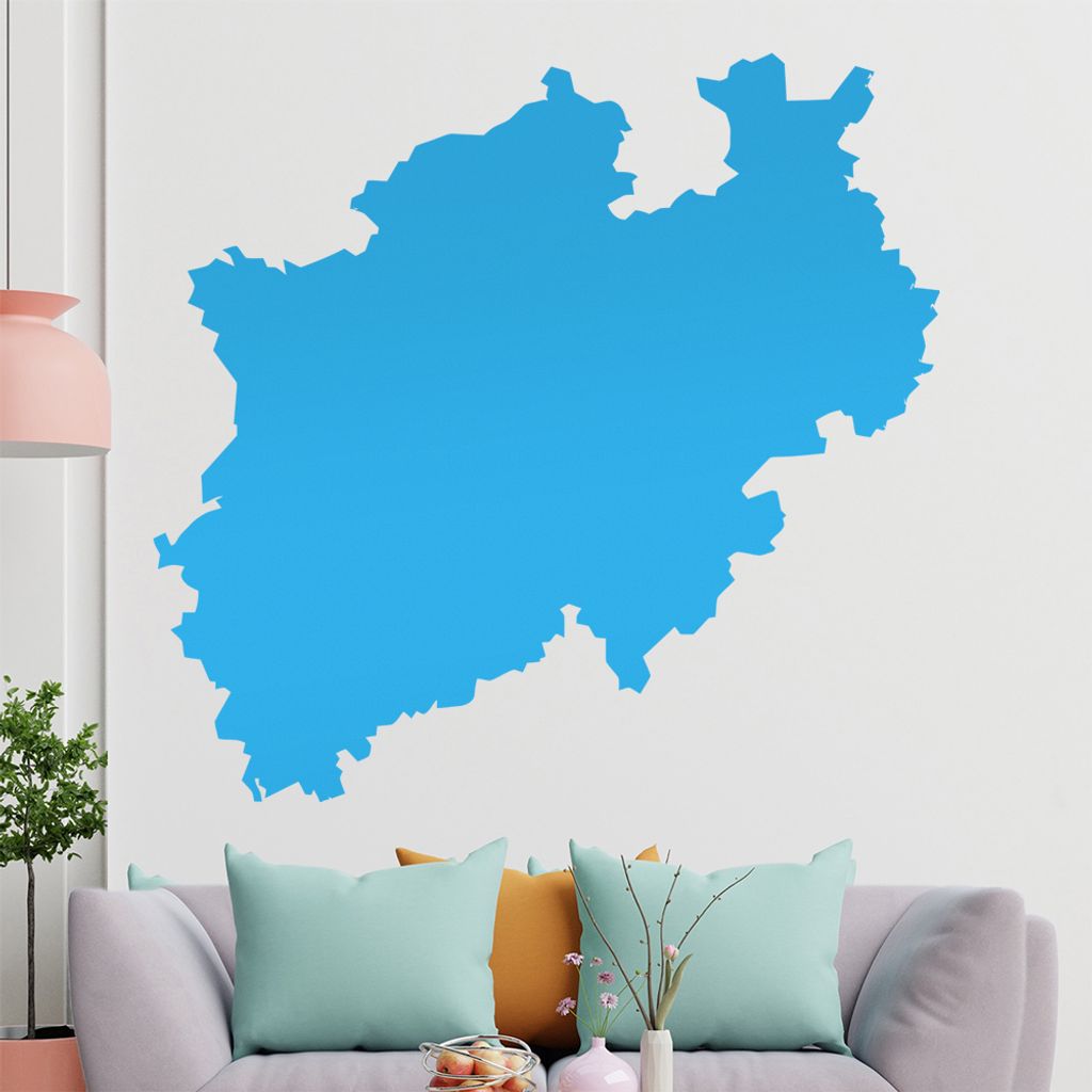 KIWISTAR Bundesland Nordrhein-Westfalen - Düsseldorf Kölner Dom Wandtattoo in 6 Größen - Wandaufkleber Wall Sticker - Dekoration, Küche, Wohnz...