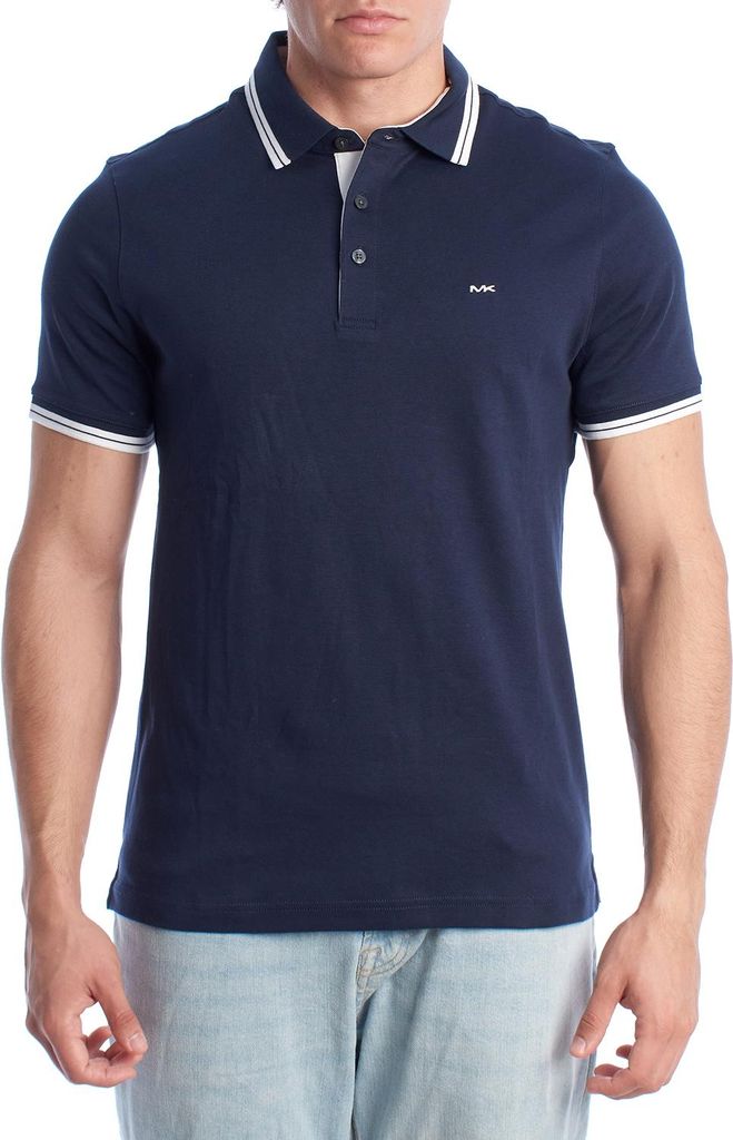 Michael Kors Herren-Poloshirt aus Baumwolle mit kurzen Ärmeln OF15FY220B