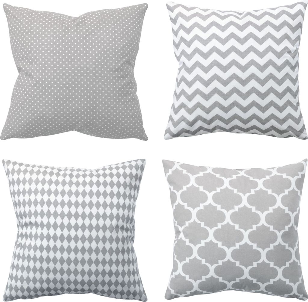 Amilian 4er Set, 45x45 cm 18x18 inch; Dekoratives Kissen, Produktbild 1