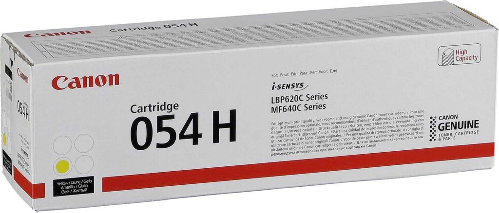 Canon Toner Cartridge 054 H Y yellow