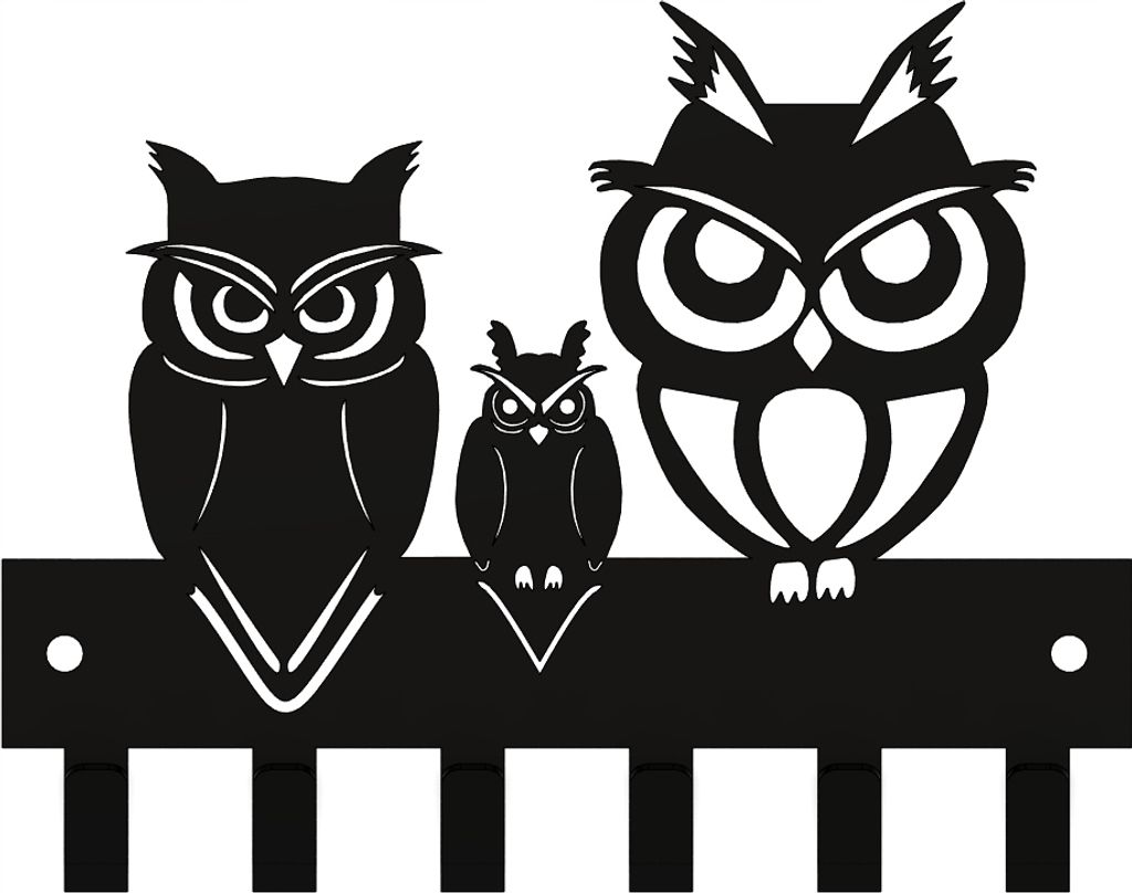 Hakenleiste Kleiderhaken Wandaufhänger Garderobenhaken Kleiderbügel mit Haken Wandgarderobe Loft-Stil Schwarz Metall Breite 20,8 cm, Höhe 11,5 cm