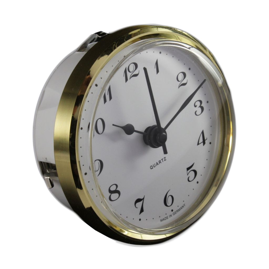 Uhrwerk I Quartz I Einsteckwerk I Einbau-Uhr l Modellbau-Uhr l Ø 66 mm l Nr.8074 
