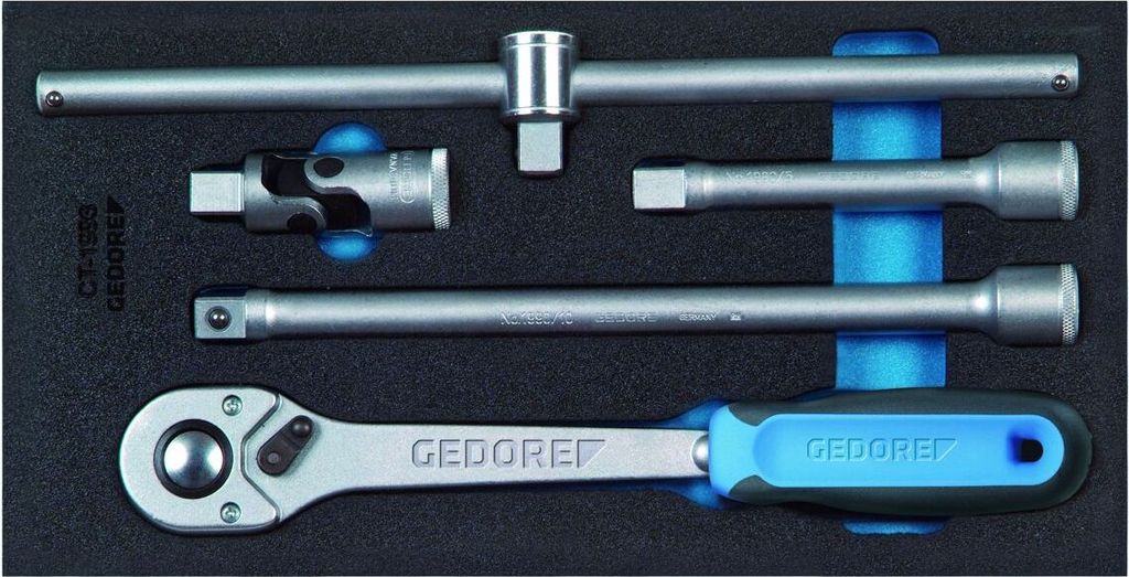 GEDORE 1500 CT1-1993 T Zubehör für Steckschlüsseleinsätze 1/2" in Check-Tool-Modul, 2309106