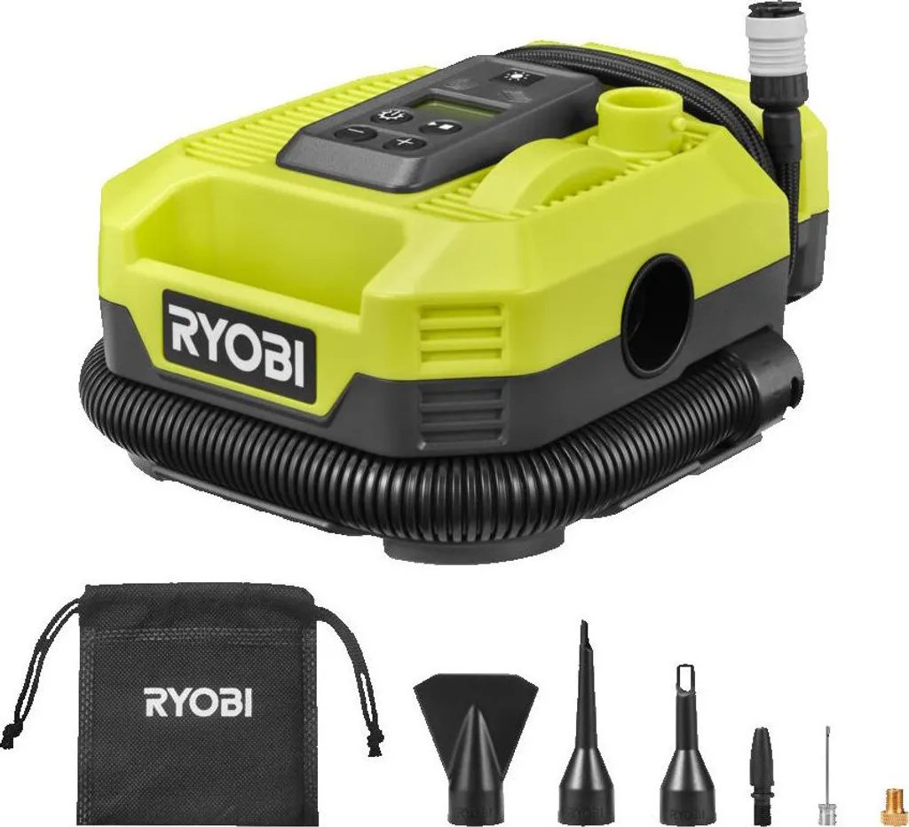 Ryobi RMI18-0 Gonfiatore 18V per Camper e Bici | Alta Pressione 11 Bar - 9