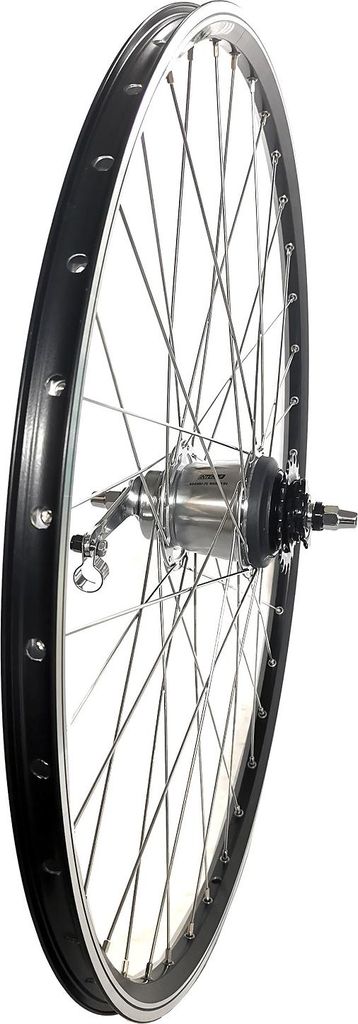 28 Zoll Hinterrad Alu Hohlkammerfelge Geöst NIRO-Speichen Produktbild 