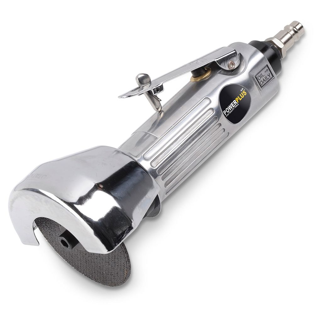 Powerplus Trennschleifer 75 mm Druckluft-Winkelschleifer mit Trennscheibe Druckluftwerkzeug