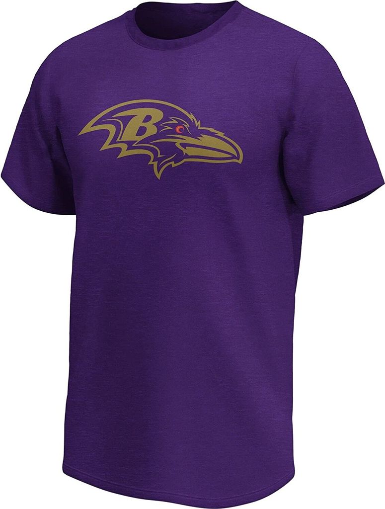 NFL Baltimore Ravens T-Shirt Mono Core Graphic Fanatics lila Logo (XXL)