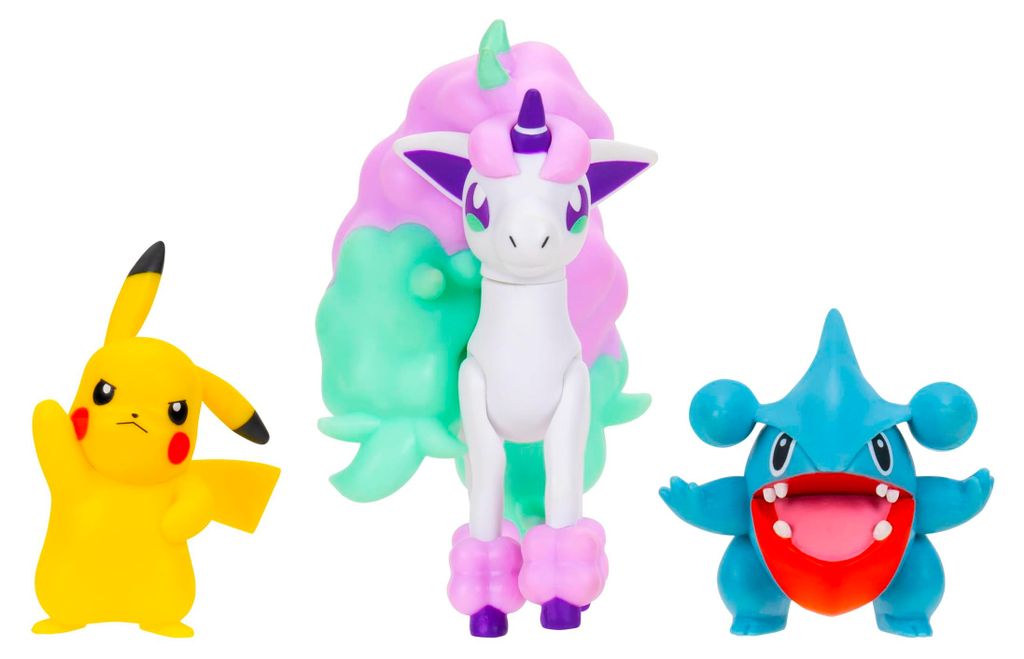 Figurina Pokemon Pikachugible & Ponyta Multicolore  Immagine del prodotto 