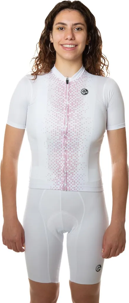 Maglia Ciclismo Donna UNICA Bianca/Rosa | Design Pro e Traspirabilità