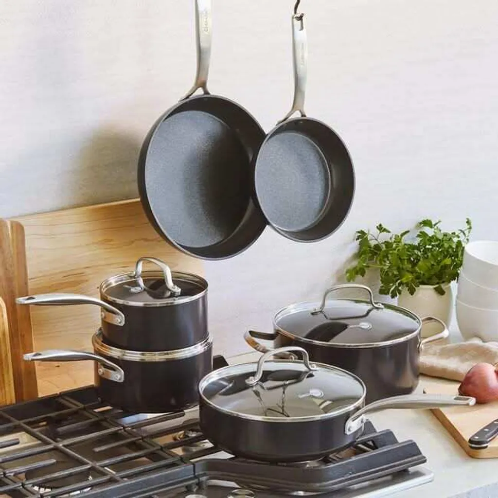 GreenPan Cambridge Padella in Ceramica Antiaderente da 20 cm, senza PFAS, a Induzione, Lavabile in Lavastoviglie, Adatta al Forno, Bronzo