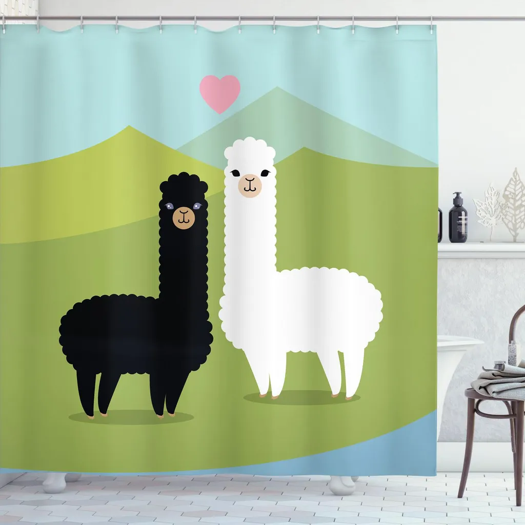 Tenda Doccia Bambini Alpaca 175x220 Abakuhaus Lavabile e Resistente