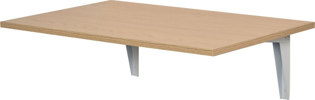 HOMCOM Wandklapptisch, Wandklapptisch aus Holz, platzsparend, für Küche, Esszimmer, Schlafzimmer, Belastung 10 kg, 60 x 40 x 20 cm, Natur