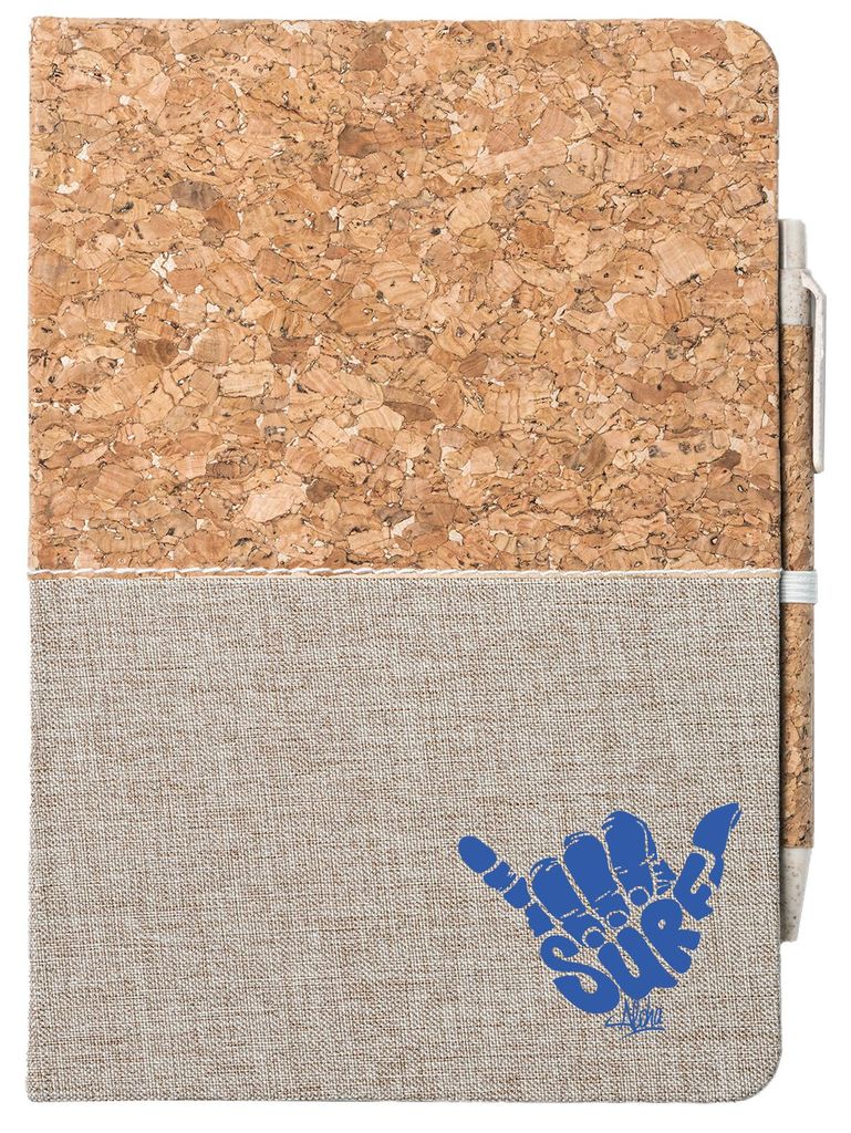 Huuraa Notizbuch A5 Hang Loose Surf Aloha 80 Blatt inkl. Kugelschreiber Tagebuch Geschenkidee