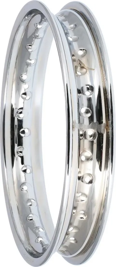 Jante Chrome 2,15 x 16 Roue Arrière - Modèle Renforcé Haute Qualité