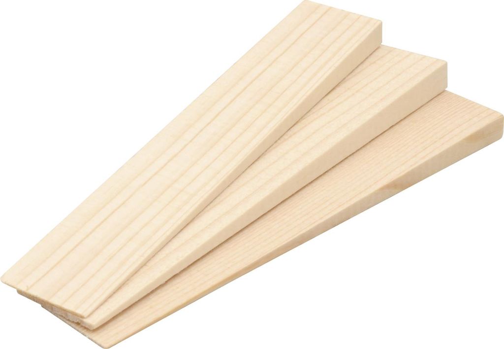 Holzkeile 14 x 2,3 x 1,0 cm Fichte - 12 Stück Produktbild 