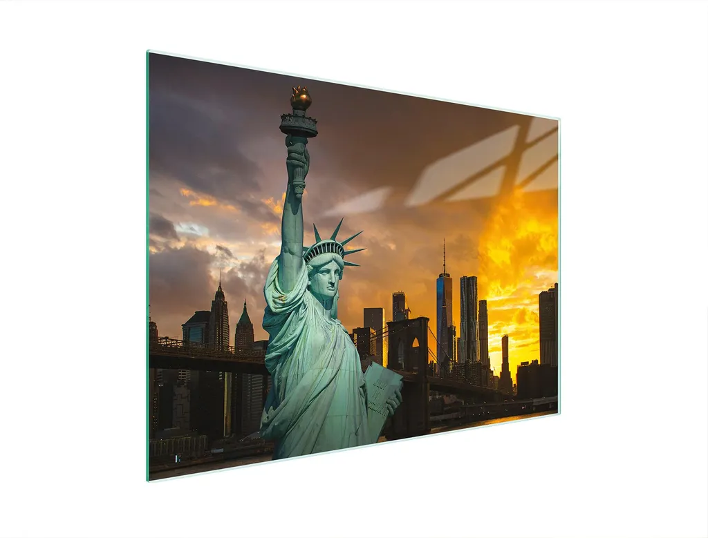 Tagliere Decorativo Liberty City 30x22 | Piastra Vetro Temperato