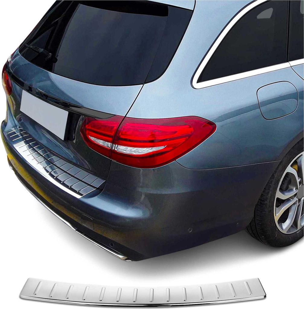 Ladekantenschutz Stoßstange für Mercedes C Klasse S205 T-Model 2015-21 Edelstahl