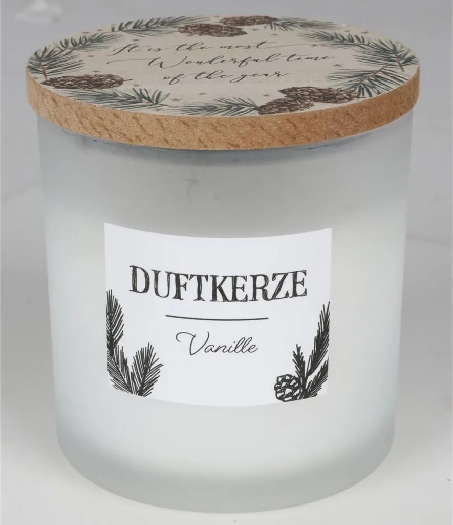 Ambiance Cocooning Vanille : 12 Bougies avec Couvercle Bois Intérieur