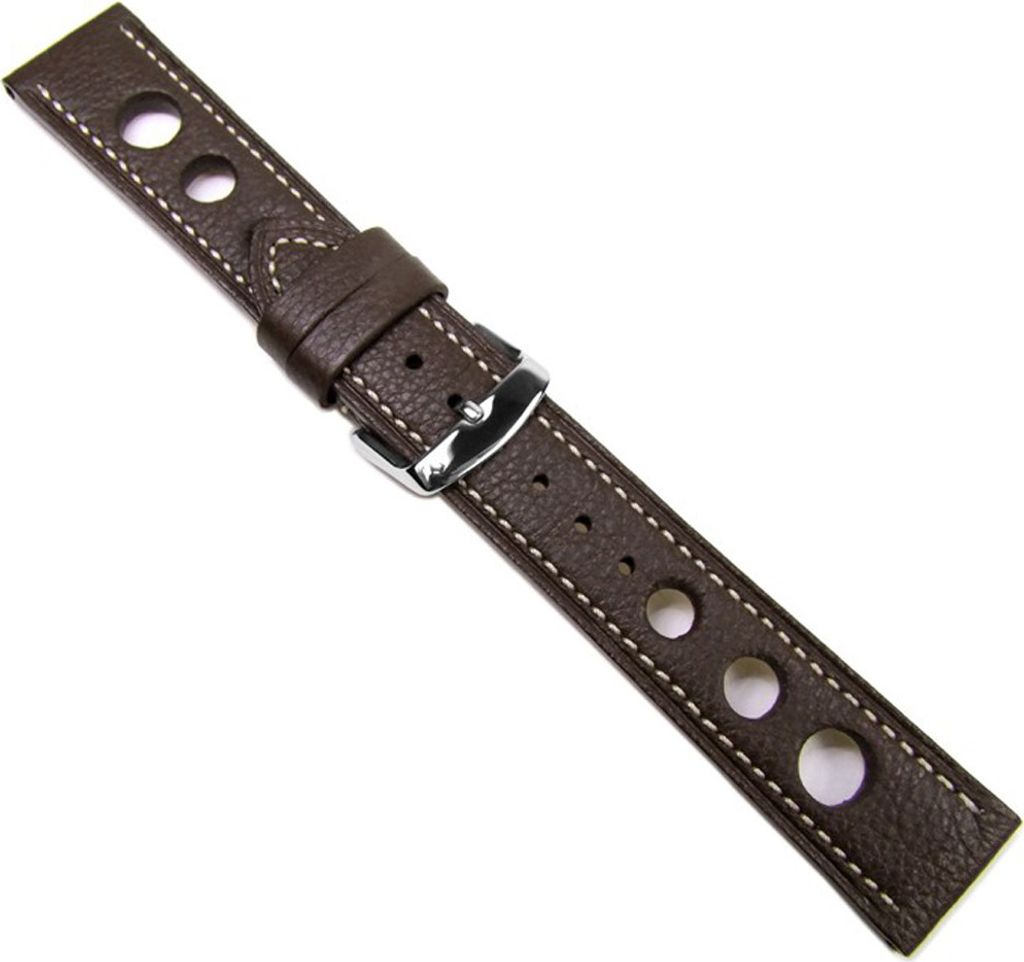 Uhrenarmband Kalbsleder Retro braun Grand Prix 20729S, Stegbreite:20mm
