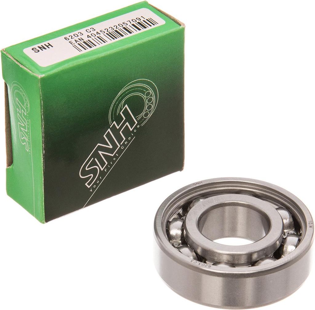 Kugellager 6203 C3, Kupplungswelle, li. und HR-Antrieb - für Simson S50, S51, KR51 Schwalbe - MZ ETZ, TS, ES