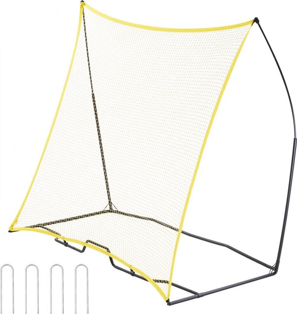 Tragbares Fußball-Rebounder Trainernetz - 7x7 Fuß - Fußballtraining Gerät mit Tragetasche - Optimiertes Training für Spieler