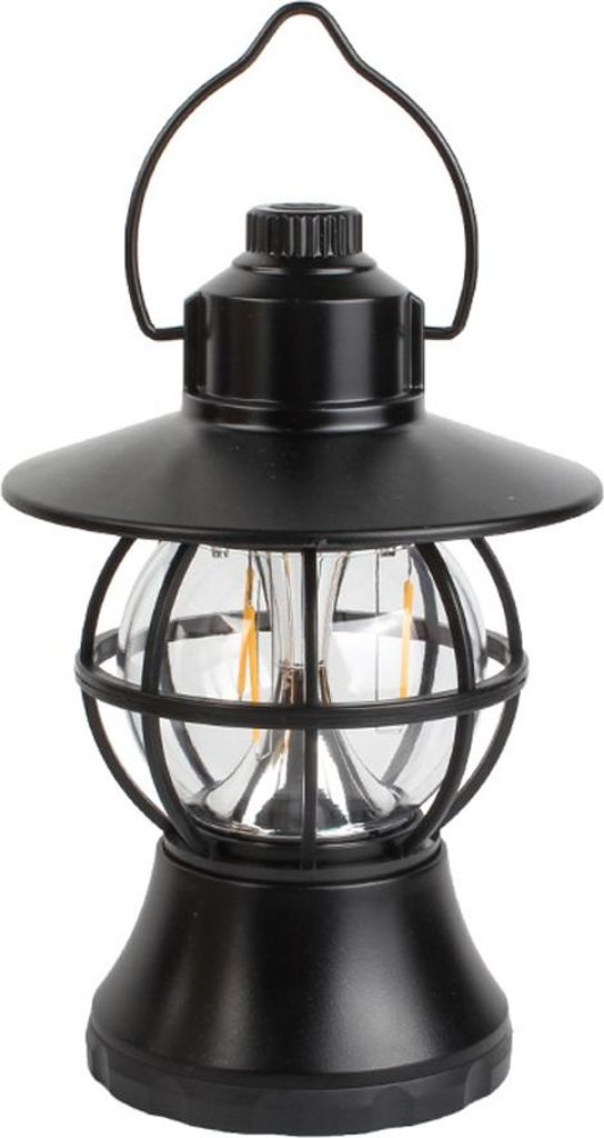 Batteriebetriebene LED-Campinglaterne, wasserabweisend,black