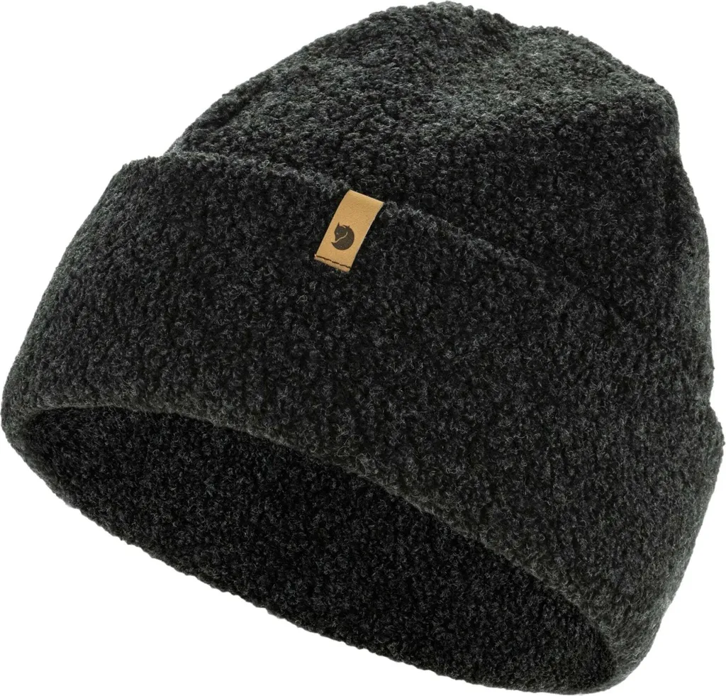 Berretto Kaitum Fjällräven Grigio Scuro - Beanie in Lana Merino e Pile