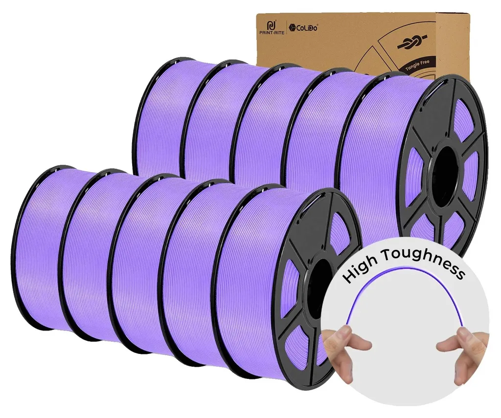 Filament PLA Pro LILA pour Prototypage Rapide 3D - Lot de 10 Unités Eco