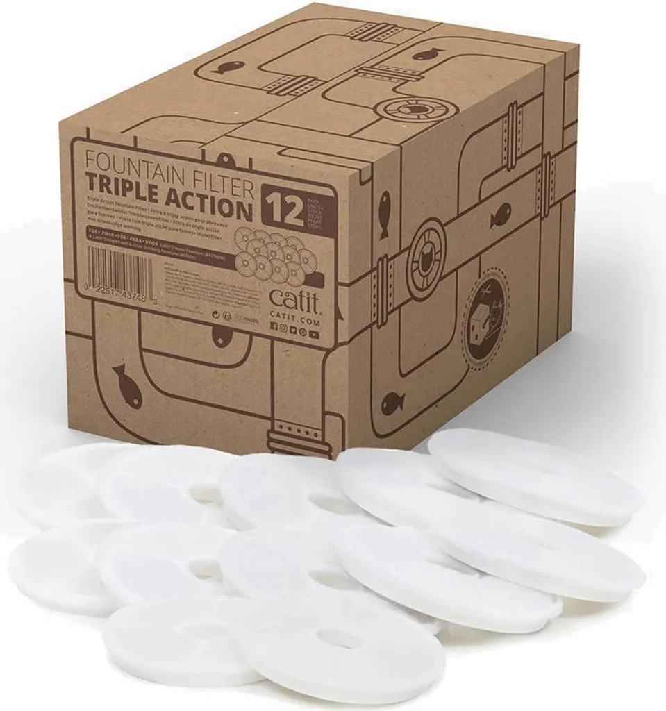 Filtro Catit Senses 2.0 Tripla Azione | 12x Ricambi High-Performance