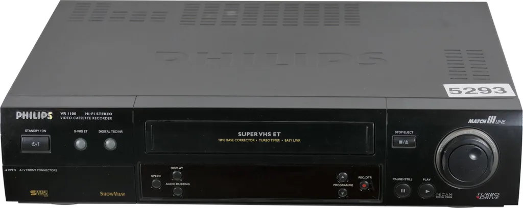 Magnétoscope Philips VR1100/02 idéal pour numériser vos vieilles VHS