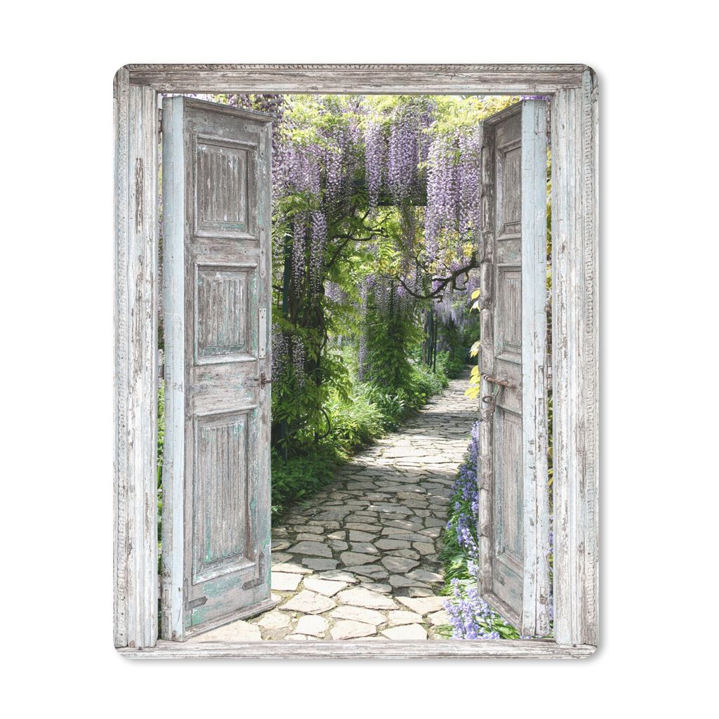 MuchoWow Mauspad Mousepad Durchbruch - Wald - Steine - Frühling 19x23 cm - Mousepads - Maus Mat - Pad - Mausunterlage - Mauspads - Spielen