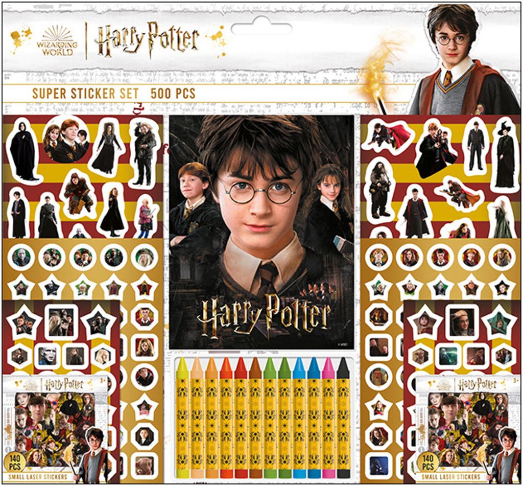 Harry Potter Zestaw do kolorowania i wyklejania 500 el. dla dzieci