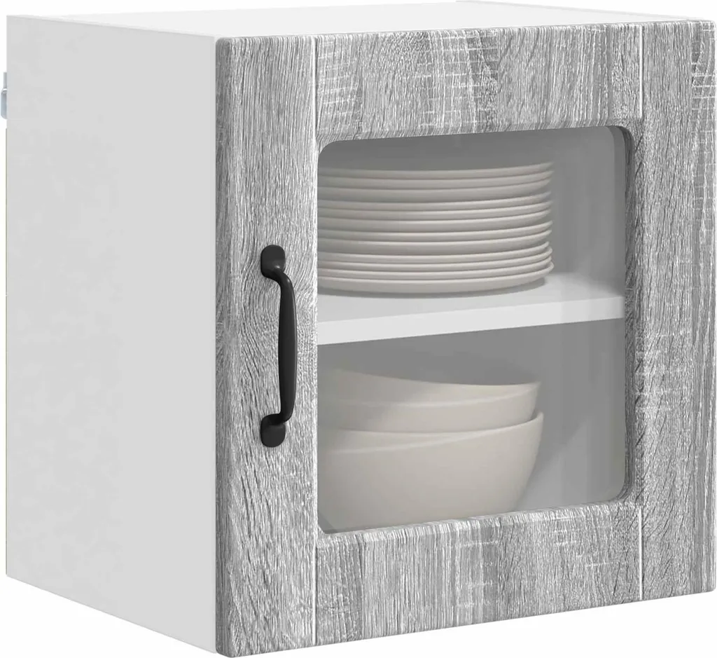 Mobiletto Cucina Sospeso vidaXL Grigio Sonoma 40cm | Stoccaggio Conveniente - 2