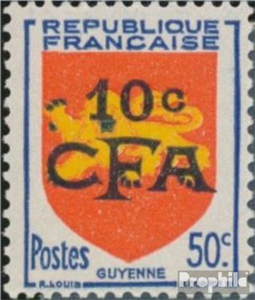 Briefmarken Reunion 1949 Mi 332 postfrisch Aufdruckausgabe