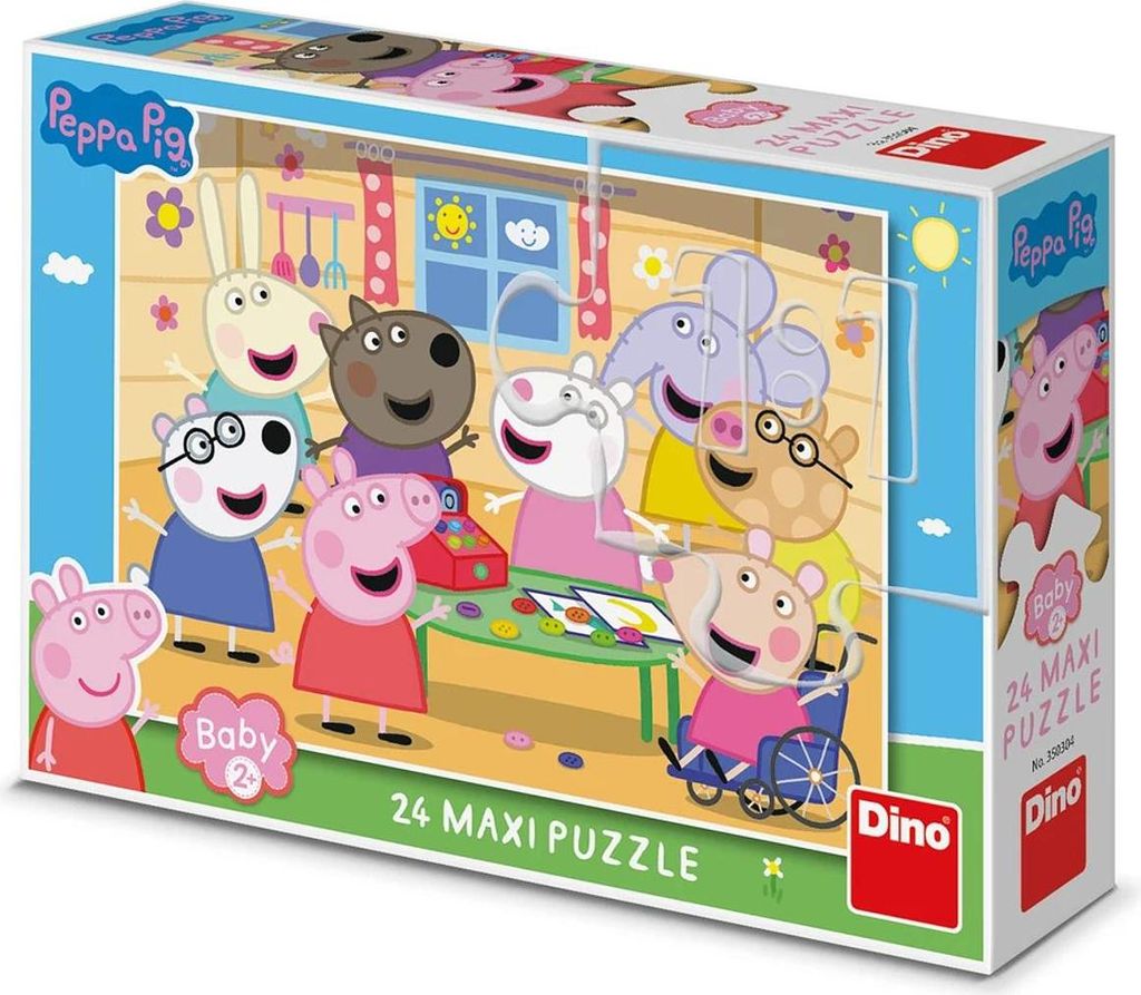 DINO Puzzle Peppa Pig: MAXI 24er Pack