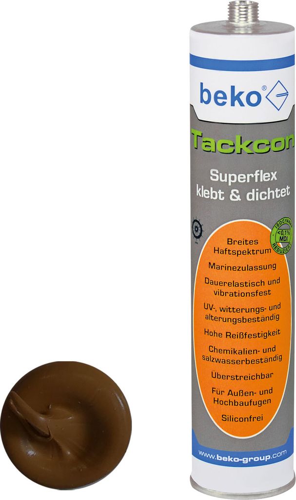 beko Tackcon 310 ml dunkelbraun Flexibler Hightec-Kleber Shore 45 240 310 5