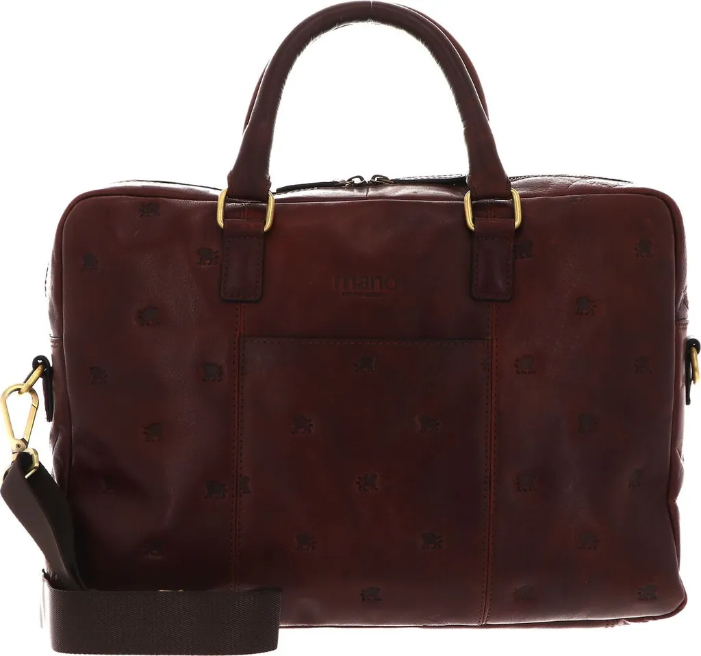 Mano Pelle Borsa Ufficio Don Leon Stuart | Scomparto Laptop Imbottito