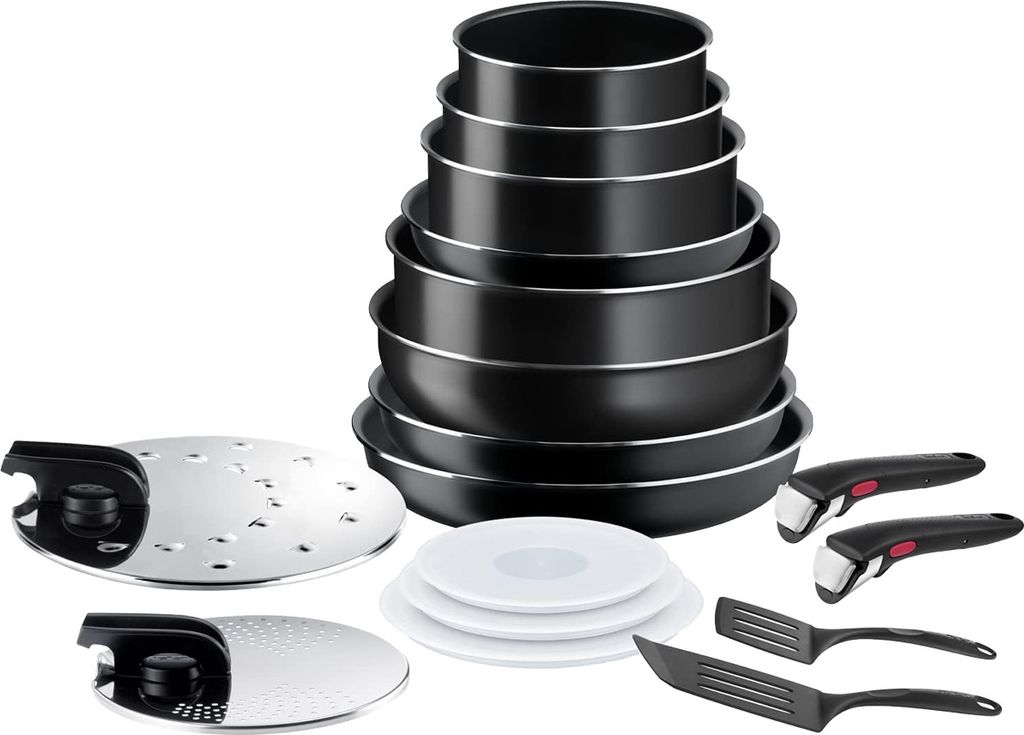 Tefal L1599702 Ingenio Easy On Kochgeschirr 17-tlg. schwarz Produktbild 