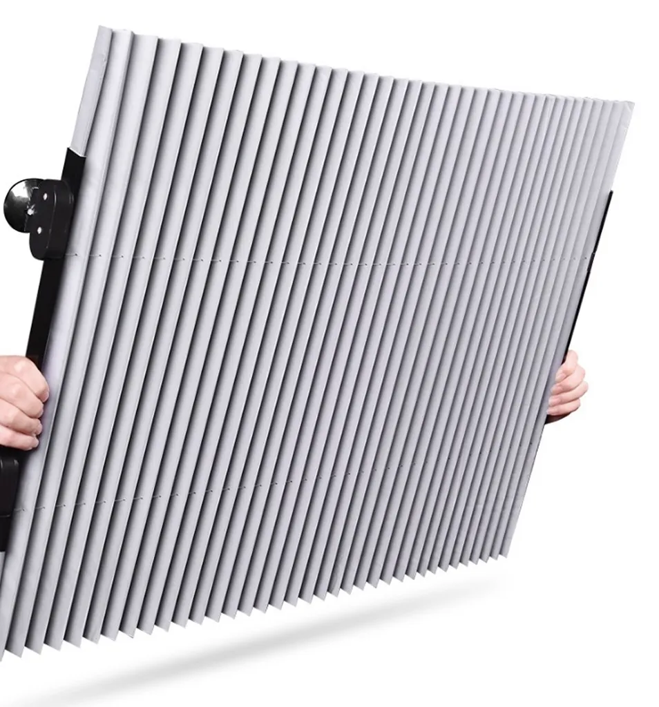 Protezione solare interna del parabrezza del camion | Tenda a rullo di protezione solare [altezza-80cm] con ventosa per il parabrezza | Parasole retrattile [150-200cm] - protezione UV | Telo di copertura per auto pieghevole [può essere tagliato a misura] - 6