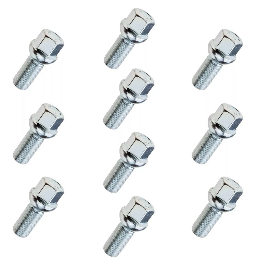 10x Radschraube M14x1.25 , Gewindelänge: 30mm, Kugelbund, SW17