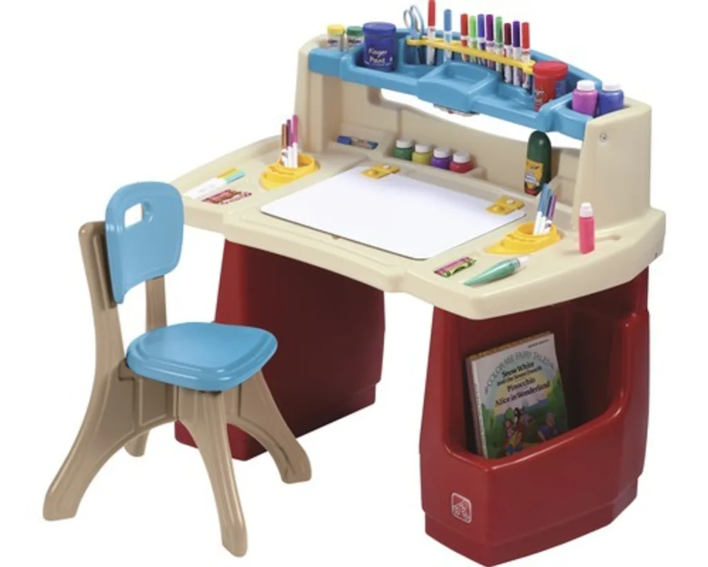 Table de Créativité Enfant avec Rangement et Chaise Step2 Art Master