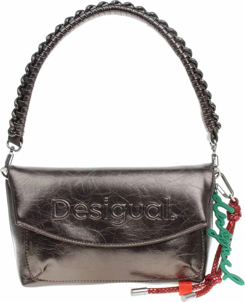 Sac à main épaule Desigual argenté foncé pour femme modèle 9225