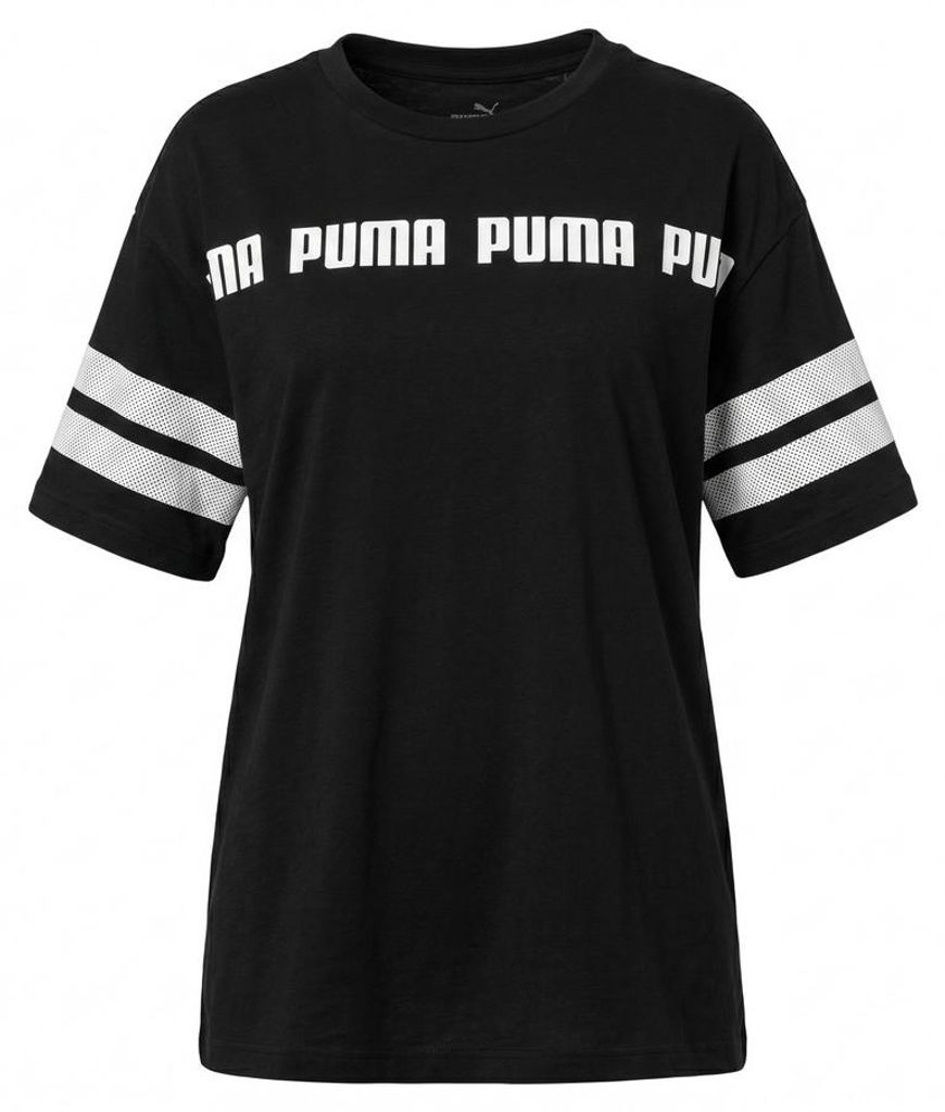 PUMA Damen ACTIVE SWAGGER Fashion Tee Women T-Shirt 593994, Farbe:Schwarz, Bekleidungsgröße:XS