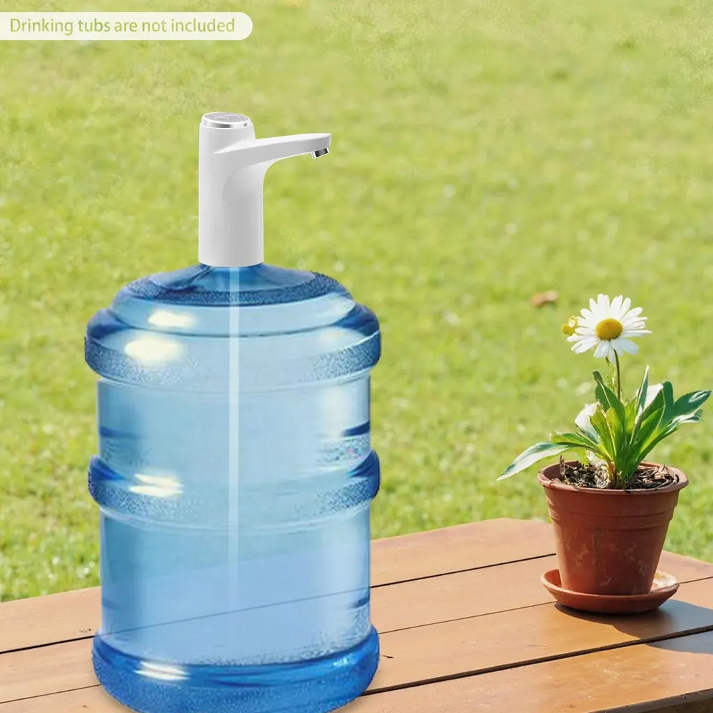 Distributeur d'eau électrique USB blanc avec bouton tactile 1,2L - 3